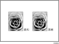 清晰／柔和的插图