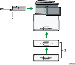 외부 옵션 그림(번호로 각 부분 표시)
