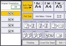 Operation panel screen illustration