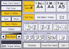 Operation panel screen illustration
