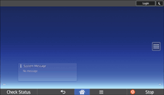 Operation panel screen illustration