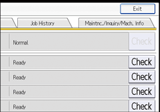 Operation panel screen illustration