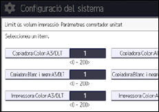 Il·lustració de pantalla del panell d'operacions