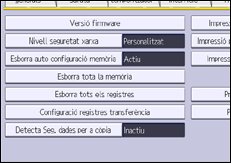 Il·lustració de pantalla del panell d'operacions