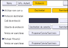Il·lustració de pantalla del panell d'operacions