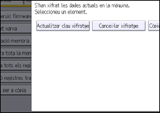 Il·lustració de pantalla del panell d'operacions