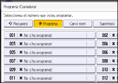 Il·lustració de pantalla del panell d'operacions