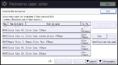 Il·lustració de pantalla del panell d'operacions