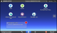 Il·lustració de pantalla del panell d'operacions