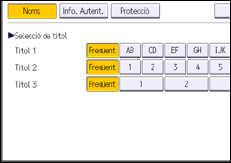 Il·lustració de pantalla del panell d'operacions
