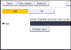 Il·lustració de pantalla del panell d'operacions