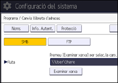 Il·lustració de pantalla del panell d'operacions