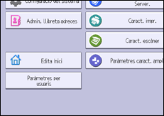 Il·lustració de pantalla del panell d'operacions
