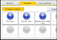 Il·lustració de pantalla del panell d'operacions