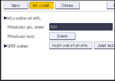Ilustrace displeje ovládacího panelu