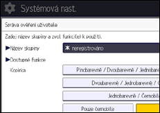Ilustrace displeje ovládacího panelu