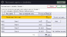 Ilustrace displeje ovládacího panelu