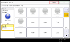 Ilustrace displeje ovládacího panelu