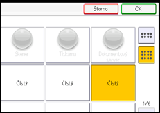 Ilustrace displeje ovládacího panelu