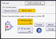 Ilustrace displeje ovládacího panelu