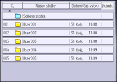 Ilustrace displeje ovládacího panelu