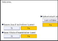 Illustration af display på betjeningspanelet
