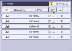 Illustration af display på betjeningspanelet