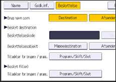 Illustration af display på betjeningspanelet
