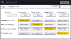 Illustration af display på betjeningspanelet