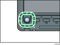 Illustration af display på betjeningspanelet