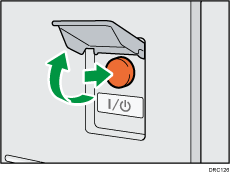 Ilustración del interruptor de alimentación principal
