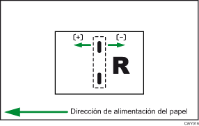 Ilustración de Ajustar posición grapa para folleto