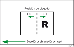 Ilustración de Ajustar posición plegado para folleto