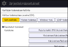 Käyttöpaneelin näyttö