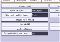 Käyttöpaneelin näyttö