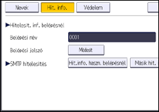 A kezelőpanel ismertetése