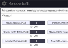 A kezelőpanel ismertetése