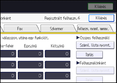 A kezelőpanel ismertetése