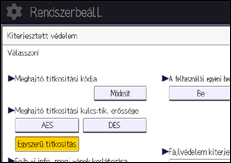 A kezelőpanel ismertetése