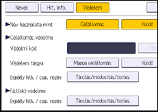A kezelőpanel ismertetése