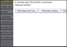 A kezelőpanel ismertetése