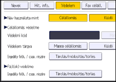 A kezelőpanel ismertetése