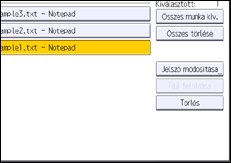 A kezelőpanel ismertetése