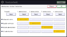 A kezelőpanel ismertetése