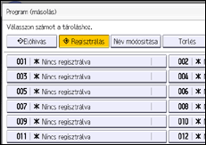 A kezelőpanel ismertetése