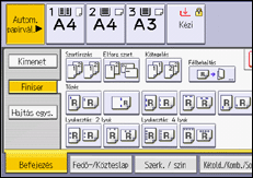 A kezelőpanel ismertetése
