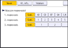 A kezelőpanel ismertetése