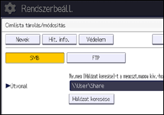 A kezelőpanel ismertetése