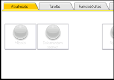 A kezelőpanel ismertetése
