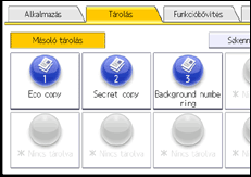 A kezelőpanel ismertetése